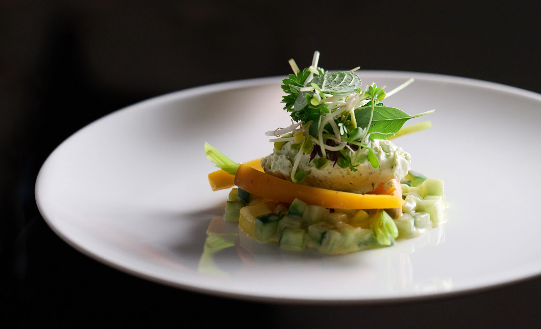 Die Küche in der Mühle ist leicht, gesund und fantasievoll angerichtet.